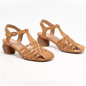 Antelope Leather Heeled Sandals ArenTaupe casual classic comfy summer everyday